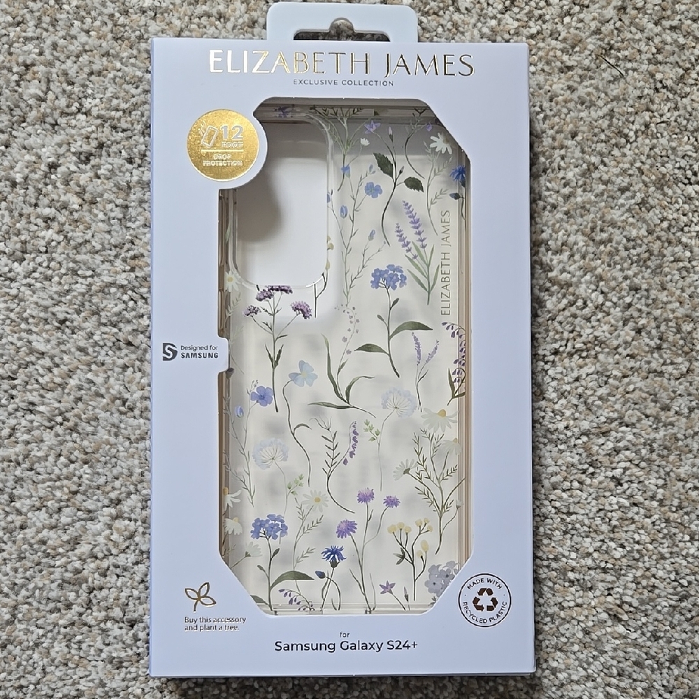 Elizabeth and James Floral Phone Case for Samsung Galaxy S24+ - Clear